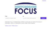 Tablet Screenshot of hertfordshire-focus.co.uk